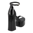 thumbnail image 4 of Zapatillas Mujer Plataformas Charol Miracol by Mama Lola negro 25, 4 of 5