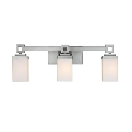 

Golden Lighting Nelio Three Light Vanity Light - Pewter Finish