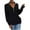 Black, variant on LBLOE Women's Cardigan Sweaters Zipper Long Sleeve Loose Knit Cable Open Front Button Down Cardigan Sweater Outerwear Coat Army Green
