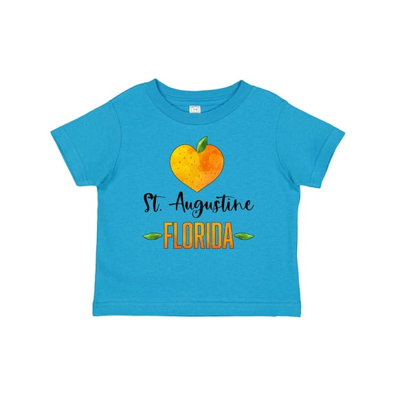 Inktastic St. Augustine Florida Orange in Heart Boys or Girls Baby T-Shirt