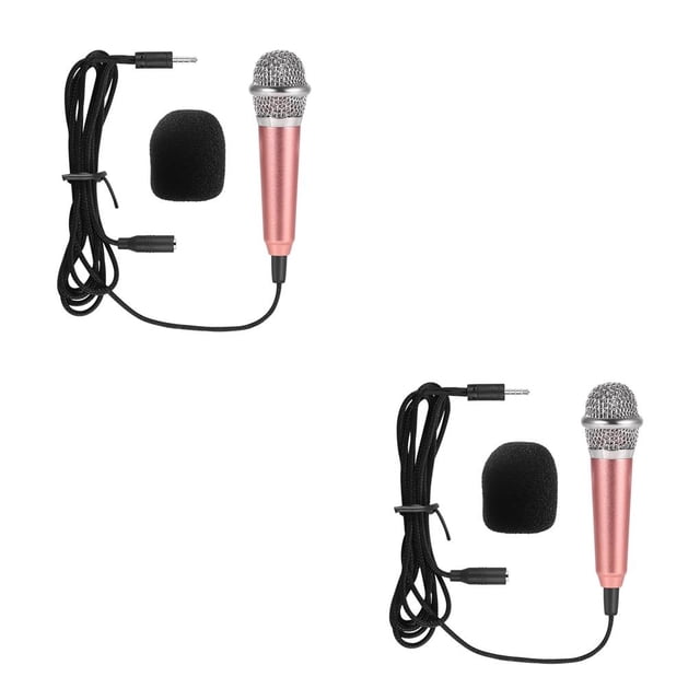 Monstrate Mini micrófono de audio portátil X3 Modelos de metal sin soporte y auriculares Type6 NO6