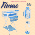 thumbnail image 2 of Bañera Para Bebé Ibaby Fiume Plegable Con Organizador y cojín azul, 2 of 10