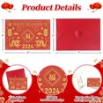 thumbnail image 4 of WaaHome Happy Chinese New Years Cards 2024 Year of The Dragon Cards Fu Dragon Lunar New Year Greeting Cards Chinese New Year Card for Kids Family Friends Spring Festival Party Gifts Card with Envelope, 4 of 7