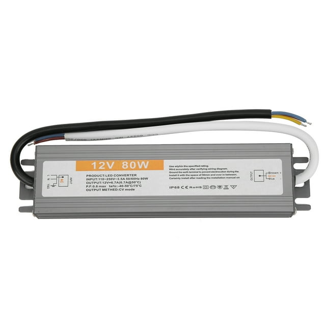 LHCER Transformateur LED Filaire 80W Driver LED Faible DC Ondulation pour Lumière LED Panneau Publicitaire