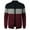 Black, variant on Dagegui Men's Outdoor Jacket Trendy Color Block Long Sleeve Stand Collar Jackets Winter Full Zip Up Coat with Pockets Casual Loose Fit Coats Clearance Sale Wine L