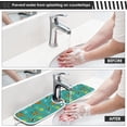 thumbnail image 5 of Coolnut 2 Pack Faucet Mat Splash Guard for Kitchen Sink, Cartoon Giraffe Turquoise 14x5 Inch Super Absorbent Microfiber Sink Protector Mat, Kitchen Sink Mat Machine Washable Kitchen Sink Accessories, 5 of 7