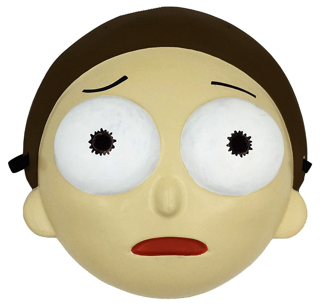 Rick and Morty TV Series Morty Face Eye Patch Peel Off Image Sticker Decal NEW 