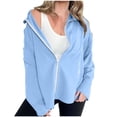 thumbnail image 7 of Luvrsol Womens Sweatshirt Full Zip Sweatshirt Jacket Long Sleeve Coat with Deep Side Pockets S-2XL, 7 of 7