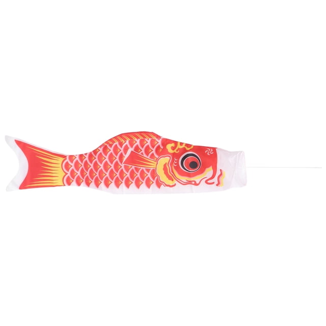 MasteelfCA 70cm Drapeau Japonais de Carpe Manche à Vent Koinobori (Rouge)