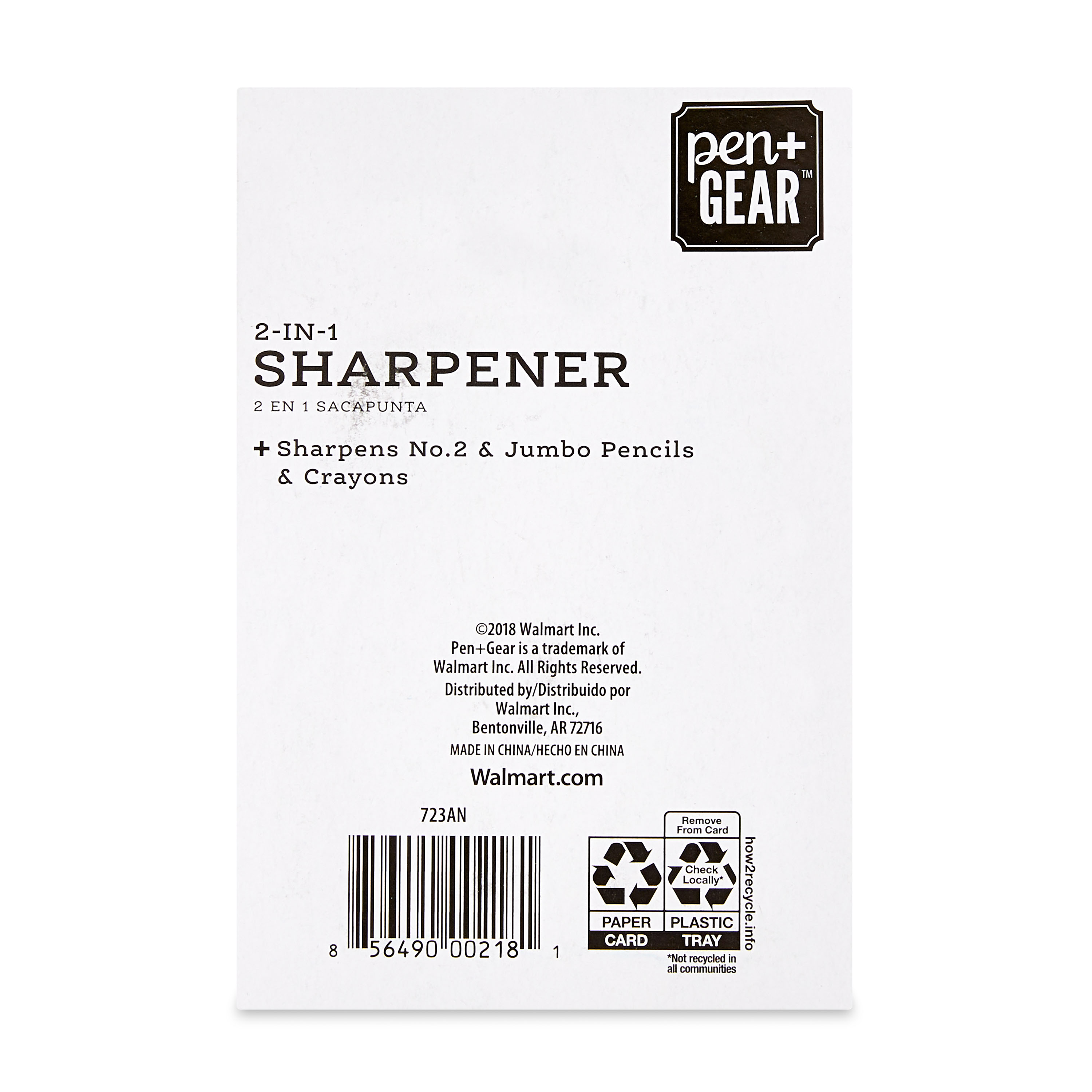 Pen+Gear 2-in-1 Plastic Sharpener, Pink - image 4 of 5
