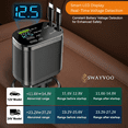 thumbnail image 6 of Swayvoo retractable Car Charger 4in1 Fast USB C Car Phone Charger Adapter with Dual Type C Charger, Compatible with iPhone 17 16 15 14 13 12 11, Galaxy & Pixel No Light, 6 of 7