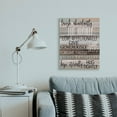 thumbnail image 2 of Stupell Industries Live Joyfully Phrases on Wood Grain Brown Tan Teal Canvas Wall Art Design by Kim Allen, 24" x 30", 2 of 6