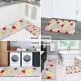 thumbnail image 5 of Pioneer Flower Floral Print Pattern Kitchen Rugs Sets Of 2, Anti Fatigue Non Slip Washable Floor Mats for Kitchen Sink Laundry, 17X30 Inch + 17X47 Inch, 5 of 6