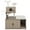 M, variant on Demi Bonn 52" Cat Tree Tower with Litter Box Enclosure, 2-in-1 Modern Cat Tower, Cat Condo with Scratching Posts and Board, Gray