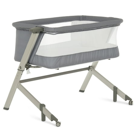 UPC: 0810063662608 | Dream On Me Flora Baby Bassinet 5 Adjustable Height Position Include Mattress Pad Storm Grey