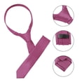 thumbnail image 4 of INSPIRE CHIC Cravates pour Hommes à Nouer Soi-Même, Couleur Unie, Affaires, Fête, Fines, Fuchsia, Taille Unique, 4 of 6