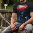 thumbnail image 4 of Superman Man of Steel Armor Costume T-Shirt-Medium, 4 of 5