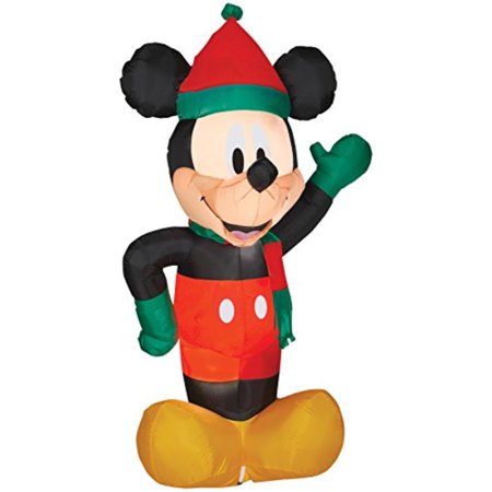 Airblown Inflatable Mickey Mouse In Holiday Theme Party Christmas