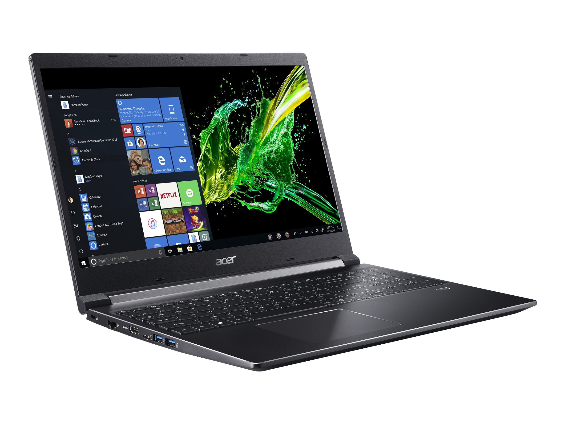 Acer Aspire 7 15.6" Full HD Laptop, Intel Core i7 i7-9750H, 512GB SSD, Windows 10 Home, A715-74G-71WS - image 4 of 8