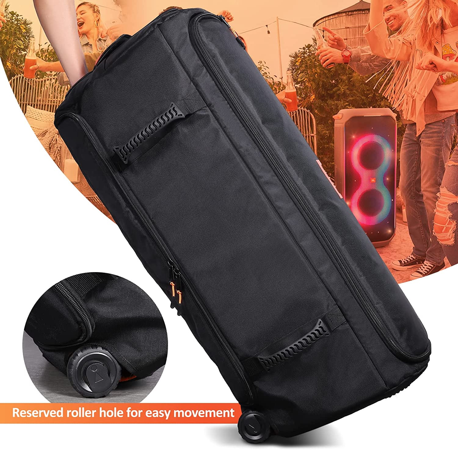 Partybox 310 Case,Rummyluck Protective Case Bag Sleeve for JBL Partybox 310  Portable Party Speaker,Portable Multifuctional Cover with Microphone