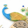 thumbnail image 4 of DENEST 8.26" 3D Peacock Shape Wall Clock Large Living Room Wall Watch Decoration Art, 4 of 12