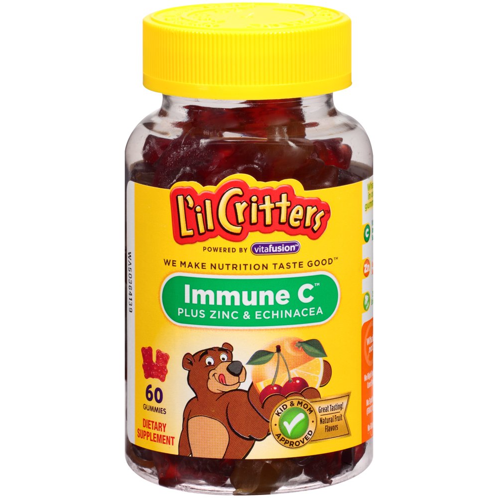 L'il Critters Immune C Vitamin C Plus Zinc & Echinacea Immune Support