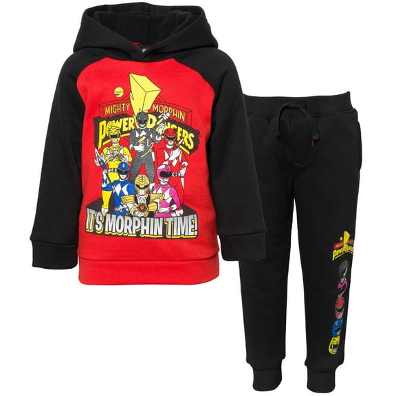 Power Rangers Toddler Boys Fleece Pullover Hoodie and Pants Outfit Set Toddler to Big Kid