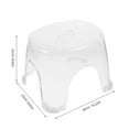 thumbnail image 2 of DEEPCRAFF Clear Plastic Shower Chair Comfortable Foot Stool for Bath and Shower Areas, 2 of 8