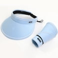 thumbnail image 4 of Zynoxe Sun Visor Hats for Women Outdoor Breathable Sun Protection Wide Brim Adjustable Strap Sprots Sun Hat for Baseball Hiking Golf, 4 of 6
