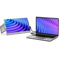 thumbnail image 3 of SideTrak Swivel 14" Attachable Portable Laptop Monitor FHD IPS USB Laptop Dual Screen with Kickstand | Mac, PC, & Chrome Compatible | Fits All Laptop Sizes | USB-C or Mini HDMI Powered (Silver), 3 of 8