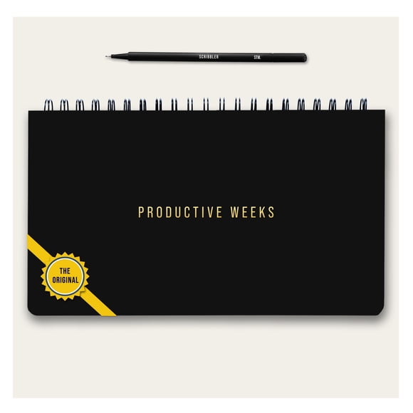 2026 Weekly Planner | Undated Daily Monthly Productivity Pad with Habit Tracker, Weekly To Do List & Free Pen | Spiral-Bound Desk Organizer Notepad f