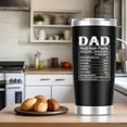thumbnail image 5 of Fathers Day for Dad Gifts - My Favorite Child Gave Me This Cup - Dad Birthday Gifts for Men Father Papa Grandpa Uncle from Daughter Son - 20 Oz Tumbler Black, 5 of 6