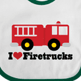 thumbnail image 4 of Inktastic I Heart Firetrucks Boys or Girls Baby Bib, 4 of 4