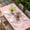 Pink, variant on Winter Navy Blue Table Cloths for 4 Foot Rectangle Tables, Christmas Xmas Modern Minimalist Words Art Patio Waterproof Elastic Fitted Tablecloths, Washable Rectangular Table Cover for Camping