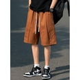 thumbnail image 3 of Pantalones cortos de verano 2023 para hombre, pantalones cortos holgados, rectos, casuales, ropa de calle Y2K, bermudas deportivas con cordón, 3 of 5