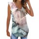 thumbnail image 1 of Gibobby Playera de Manga Corta con Cuello Redondo Camisetas sin mangas para mujer Camisetas sueltas verano con volantes Camisas sin mangas plisadas(Gris,XL), 1 of 4