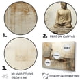 thumbnail image 3 of Designart "Sacred Buddhist Sculpture II" Buddhism Picture Framed Wall Art Living Room, 3 of 5