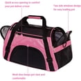 thumbnail image 4 of Pet Carrier Cat Cattier Soft-Sided Carriers for Small Medium Cats Dogs Puppies Pet Carrier Airline Approved Cat Dog Pet Travel Carrier, Pink, 4 of 7