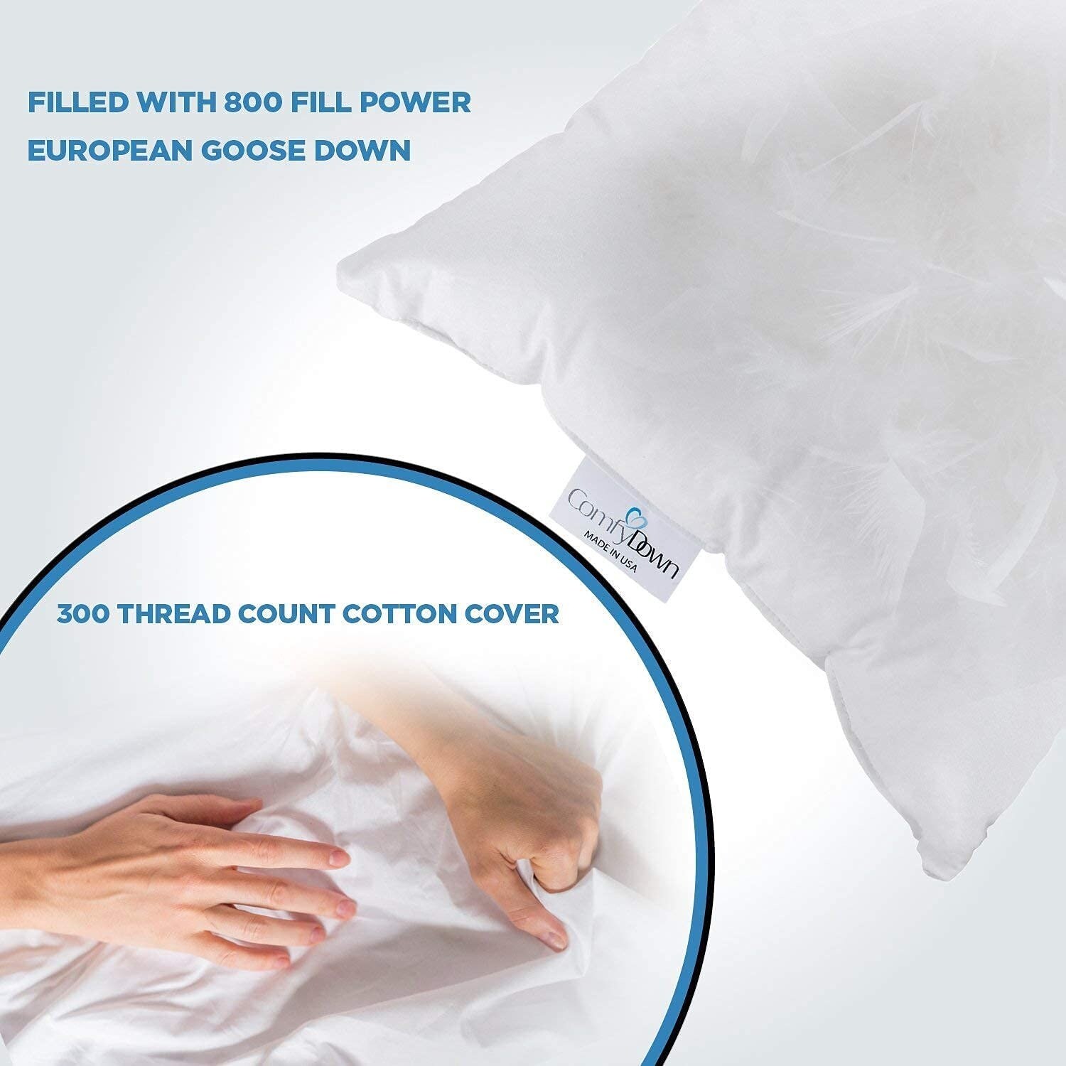 Comfy down travel pillow hotsell