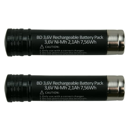 2 x 3.6V 2100 Mah Rechargeable Battery for Black & Decker Versapak VP100 VP110 Tool