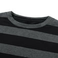 thumbnail image 3 of Chemise Basique en Tricot pour Femmes Automne Décontractée Gris Noir Rayé Manches Longues Col Club Mode Urbaine, 3 of 6