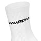 thumbnail image 3 of HUDDLE Calcetines Unisex, pack de 6 – Basic, logo, crew, calcetines deportivos, color liso Blanco 39-42, 3 of 3
