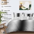 thumbnail image 3 of 3 Piece Black Grey White Duvet Cover Set California King,Microfiber Comforter/Quilt Cover with Corner Ties and 2 Pillowcases,Farmhouse Ombre Color Modern Simple All Season Bedding with Zipper Closure, 3 of 8