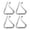 Silver*4, variant on 4 Pcs Transparent Plastic Tablecloth Clips, Spring-Loaded Non-Slip Tablecloth Holders for Indoor Outdoor Picnic BBQ Party, Wind-Resistant Fasteners for Home Garden Patio Table, Clear, By Harlik