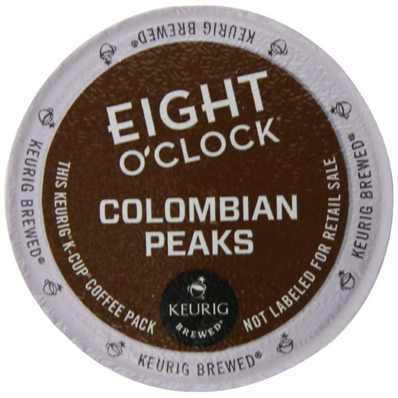 Eight O'Clock Colombian Peaks Medium Roast Keurig Coffee Pods, 72 Ct