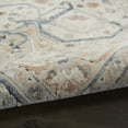 thumbnail image 3 of Nourison Malta Bordered Floral Medallion Indoor Area Rug Ivory/Grey 7'10" x 10'10", 3 of 8