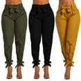 thumbnail image 2 of Womens Casual High Waist Pencil Pants with Bow-Knot Pockets for Work, 2 of 5
