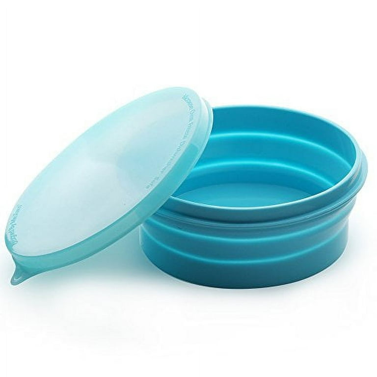 Collapsible travel food containers - Green
