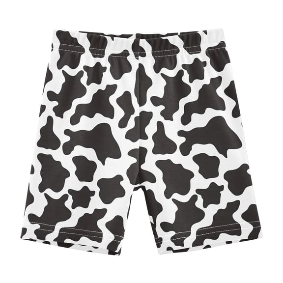 joogoo Cow Print Girls Lined Shorts Bike Dance Bottoms 6T