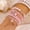 #3-BR26Y0019, variant on Multicolor Beaded Stretch Bracelets for Women Trendy Stackable Layered Bracelet Boho Conch Seashell Starfish Charms Bangle Bracelet
